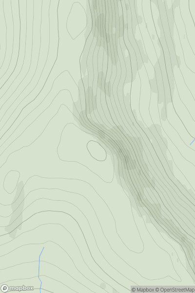 Thumbnail image for Cam Chreag [Loch Rannoch to Glen Lyon] showing contour plot for surrounding peak